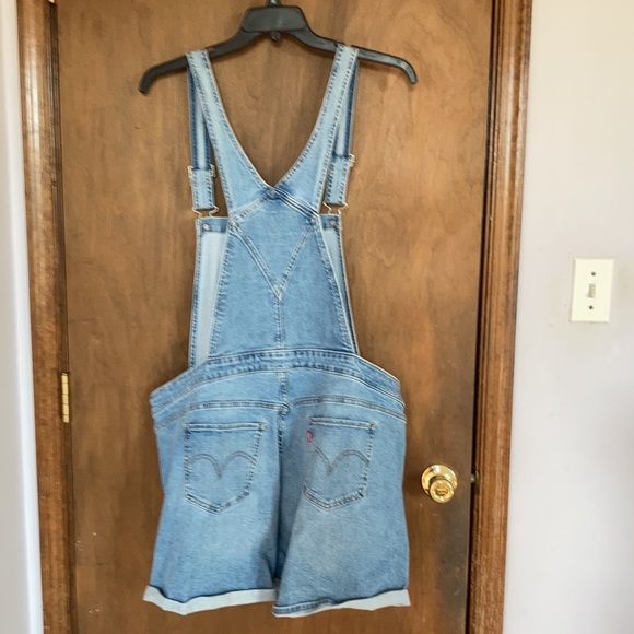 Relist 6/13 Levi’s denim jean short overall 20W - Picture 10 of 17